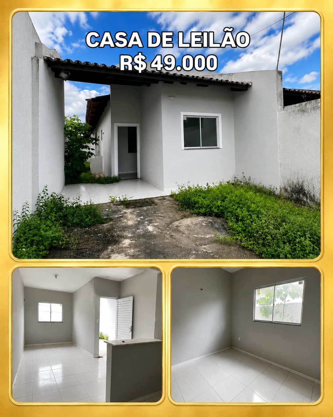 Casa de leilão de R$ 49.000